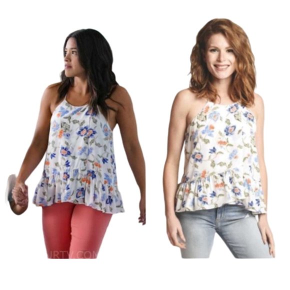 Joie Derwen Floral Ruffle Tank XS - Picture 3 of 12